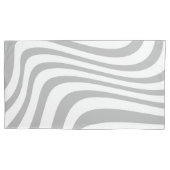 Twee toonzebrapatronen grijs en beige modern kussensloop (Voorkant)