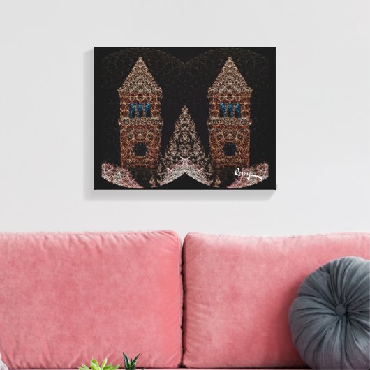Twee torens van Rofey Canvas Afdruk (Insitu (Woonkamer))
