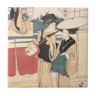 Twee Tori-oi, of Itinerant Women Musicians Japan Tegeltje