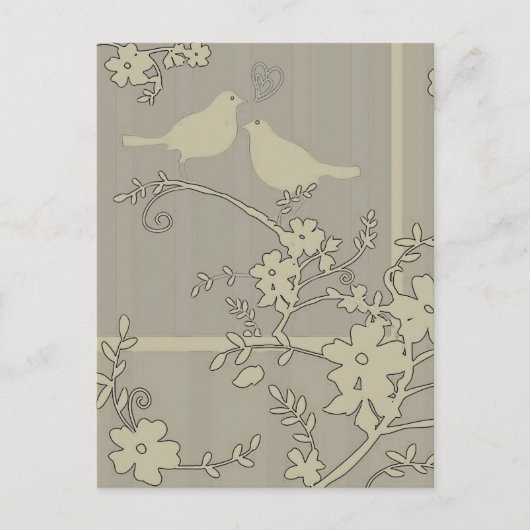 Twee Tortelduifjes ~ Briefkaart (Voorkant)