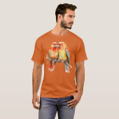 Twee Tortelduifjes cadeau T-shirt (Voorkant volledig)