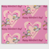 Twee Tortelduifjes Cadeaupapier (Vlak)