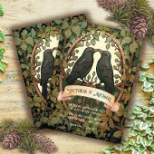 Twee Tortelduifjes Folk Art Bruiloft Kaart