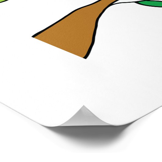 Twee Tortelduifjes Poster (Hoek)