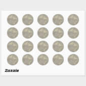 Twee Tortelduifjes ~ Ronde Sticker (Vel)