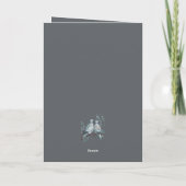 Twee tortelduiven knippen stencil-stijl uit kaart (Achterkant)