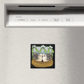 Twee tortelduiven koelkastmagneet magneet (Insitu (Vaatwasser))