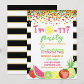 twee-tot frutti 2e verjaardag Tutti Frutti waterco Kaart (Voorkant / Achterkant)