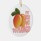 Twee tot Mango Keramisch Ornament (Rechts)
