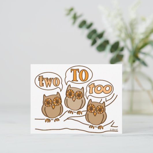 Twee tot twee briefkaart (Staand voorkant)