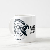 Twee tovenaars praten koffiemok (Voorkant links)