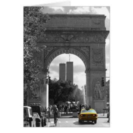 Twee towers uit de 5e eeuw. Blanco kaart