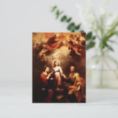 Twee tradities - de Heilige Familie - Murillo Briefkaart (Staand voorkant)