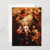 Twee tradities - de Heilige Familie - Murillo Briefkaart (Voorkant / Achterkant)