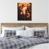 Twee tradities - de Heilige Familie - Murillo Canvas Afdruk (Insitu (Slaapkamer))