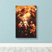 Twee tradities - de Heilige Familie - Murillo Canvas Afdruk (Insitu (Houten vloer))
