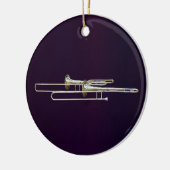 Twee trombones keramisch ornament (Links)