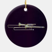 Twee trombones keramisch ornament (Achterkant)