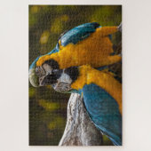 Twee tropische parrots Jigzaag Puzzle Legpuzzel (Verticaal)