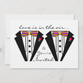 Twee trottoirs met Stropdas voor regenboogbogen Kaart (Voorkant)