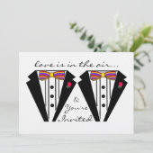 Twee trottoirs met Stropdas voor regenboogbogen Kaart (Staand voorkant)