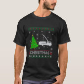 Twee Truck Xmas Tree Lighting Ugly Christmas Sweat T-shirt (Voorkant)