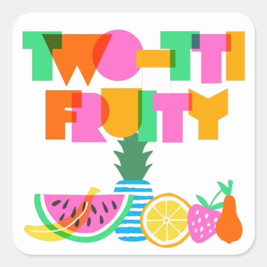 TWEE-TTI Fruitige gunst Stickers (Voorkant)