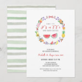 Twee-tti Fruitti Meisje Verjaardag, Zomer 2e Verja Kaart (Voorkant / Achterkant)