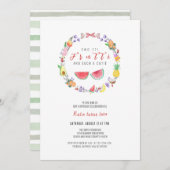 Twee-tti Fruitti Meisje Verjaardag, Zomer 2e Verja Kaart (Voorkant / Achterkant)