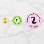 Twee-tti Fruitti Tutti Tropische Verjaardag Confetti (Voorkanten)