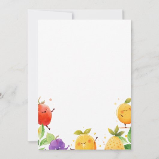 Twee-tti Fruity 2e Verjaardagsfeest Kaart (Achterkant)