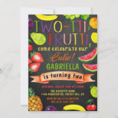 Twee-tti Frutti 2de verjaardag Kaart (Voorkant)