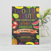 Twee-tti Frutti 2de verjaardag Kaart (Staand voorkant)
