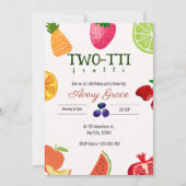 TWEE-TTI Frutti Birthday Invitation Kaart (Voorkant)