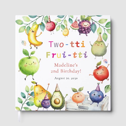 Twee-tti Frutti Dansen Fruit 2e Verjaardagsfeest Gastenboek (Voorkant)