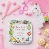 Twee-tti Frutti Dansen Fruit 2e Verjaardagsfeest Papieren Bordje (Feest)