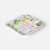 Twee-tti Frutti Dansen Fruit 2e Verjaardagsfeest Papieren Bordje (Gebogen)