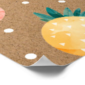 Twee-tti Frutti Fruit Tweede Verjaardag Kraft Papi Poster (Hoek)