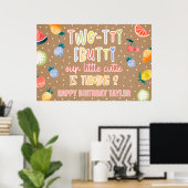 Twee-tti Frutti Fruit Tweede Verjaardag Kraft Papi Poster (Thuiskantoor)