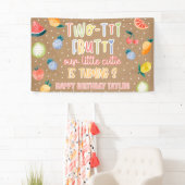 Twee-tti Frutti Fruit Tweede Verjaardag Kraft Papi Spandoek (Insitu)