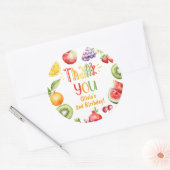 Twee-tti frutti fruitfeestje dank je ronde sticker (Envelop)