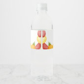 Twee-tti Frutti Fruity Fun Tweede Verjaardagsfeest Waterfles Etiket (Achterkant)