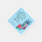 Twee-tti Frutti Jongens Baby Borrel Servet (Hoek)