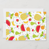 Twee-tti Frutti Party Uitnodiging 2e Verjaardagsfe (Achterkant)