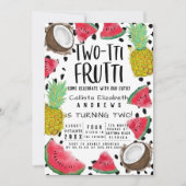 Twee-tti Frutti Schattigee Fruit Waterverf 2e Verj Kaart (Voorkant)