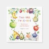 Twee-tti Frutti Schattigee vruchten 2e verjaardags Servet (Voorkant)