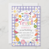 Twee-tti Frutti Twotti Fruit Tropisch 2de Verjaard Kaart (Voorkant)