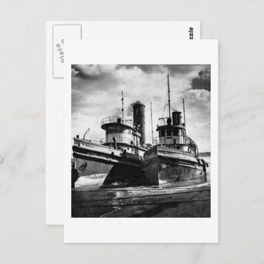 Twee Tugs Briefkaart (Voorkant / Achterkant)