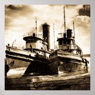 Twee Tugs Poster