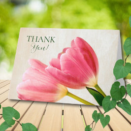 Twee Tulpen Bedankkaart